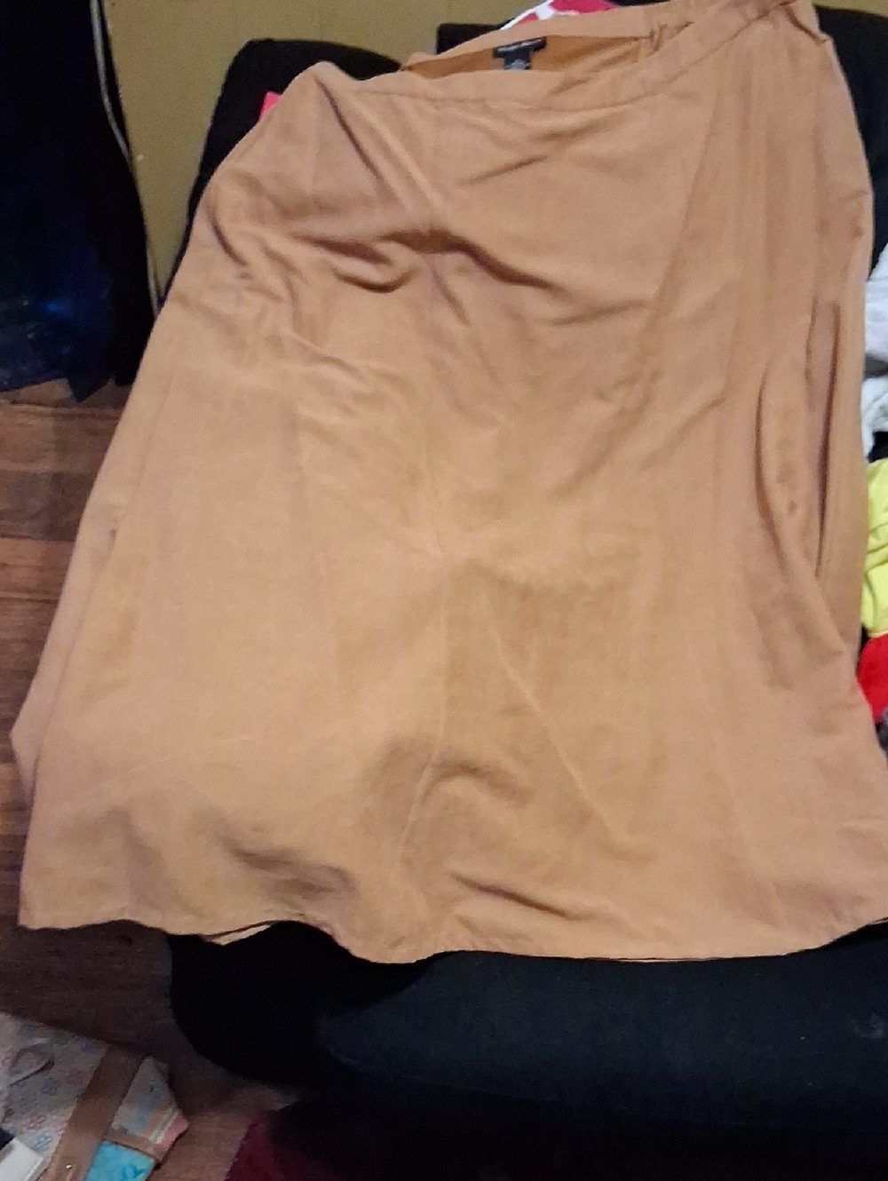 Maggie Barnes Camel A-Line Skirt